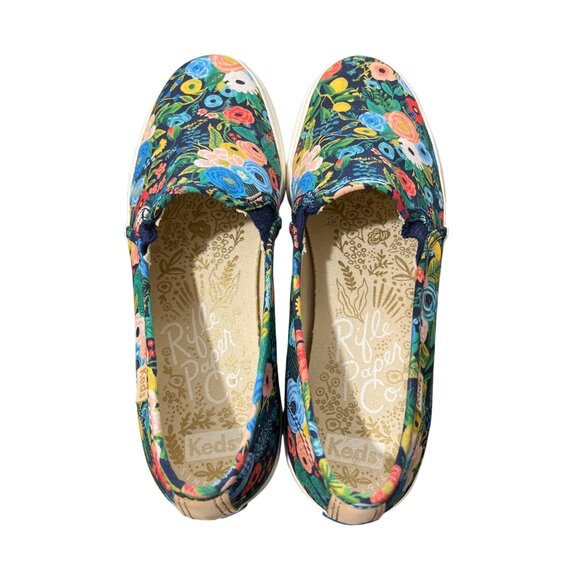 Rifle Paper Co. x Keds Womens Slip-On Floral Sneakers Size 7.5 - Picture 3 of 10